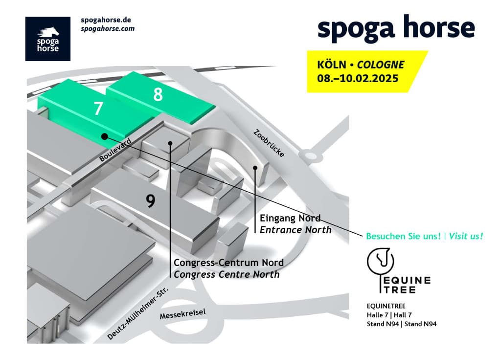 Spoga Horse 2025 venue map — Equinetree Hall 7, Stand N94