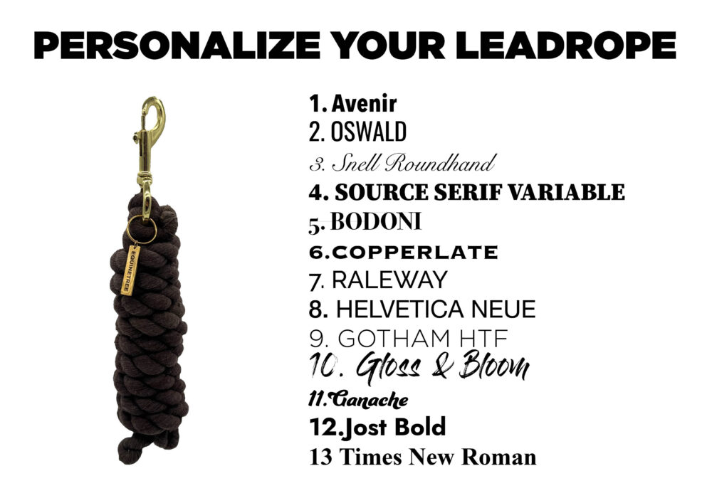 Personalized Cotton Lead Rope - Image 2